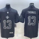 New Orleans Saints #13 Michael Thomas Black Reflective Limited Stitched Jersey