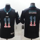 Philadelphia Eagles #11 A. J. Brown Grey Salute To Service USA Flag Stitched Jersey