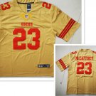 San Francisco 49ers #23 Christian McCaffrey Gold Inverted Legend Stitched Limited Jersey