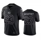 San Francisco 49ers #23 Christian McCaffrey Black Reflective Limited Stitched Jersey