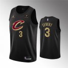 Men's Cleveland Cavaliers #3 Caris LeVert Black Statement Edition Stitched Jersey