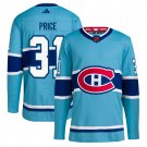 Men's Montreal Canadiens #31 Carey Price Light Blue Reverse Retro 2.0 Stitched Hockey Jersey