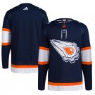 Men's Edmonton Oilers Blank Navy Reverse Retro 2.0 Stitched Hockey Jersey