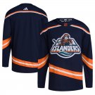 Custom New York Islanders Your Name Navy Reverse Retro 2.0 Stitched Blank Hockey Jersey