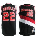 Portland Trail Blazers #22 Clyde Drexler Black Swingman Throwback Jersey