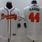 Atlanta Braves #44 Hank Aaron White Gold World Series Champions Program Stitched Baseball Jersey