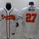 Atlanta Braves #27 Austin Riley White Gold World Series Champions Program Stitched Baseball Jersey
