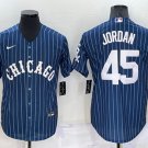 Chicago White Sox #45 Michael Jordan Navy Cool Base Stitched Baseball Jersey