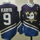 Men's Anaheim Ducks #9 Paul Kariya 1995-96 Purple CCM Vintage Throwback Jersey