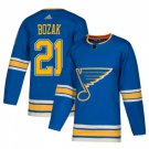 Men's St. Louis Blues #21 Tyler Bozak Light Blue Alternate Stitched Hockey Jersey