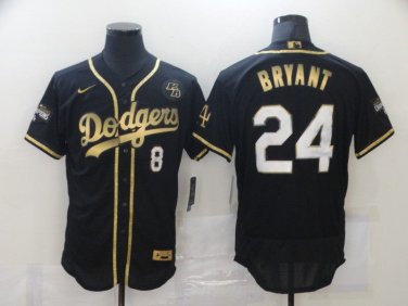 Kobe Bryant baseball dodgers shops #24 and #8 on back jersey