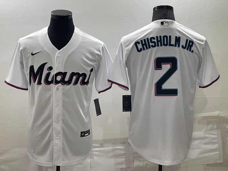  ZUBEE Miami Marlins Baseball Jersey #2 Jazz Chisholm Junior  Men's Women's Short Sleeve T-shirt, Professional Uniform, Cheering  Unofficial, 2 : Sports & Outdoors