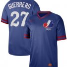 Montreal Expos #27 Vladimir Guerrero Royal Authentic Cooperstown Collection Stitched Baseball Jersey