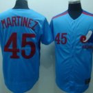 Montreal Expos #45 Pedro Martinez 1982 Blue Throwback Jersey