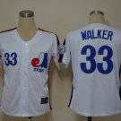 Montreal Expos #33 Larry Walker 1982 White Throwback Jersey