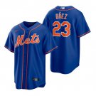 New York Mets #23 Javier Baez Royal Replica Alternate Baseball Jersey