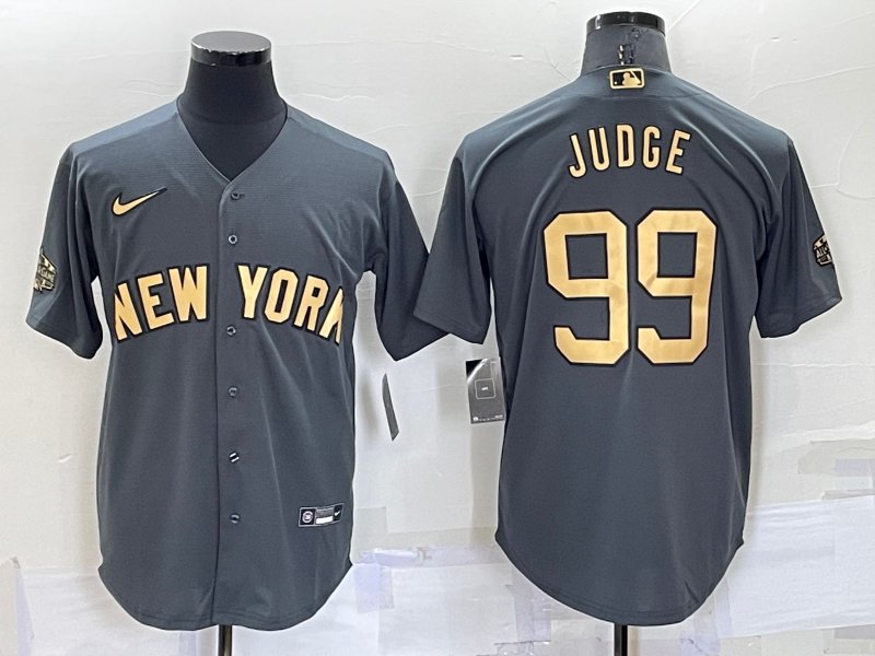 Yankees #99 Aaron Judge Grey New Cool Base Stitched MLB Jersey