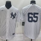 New York Yankees #65 Nestor Cortes White No Name Stitched Cool Base Jersey