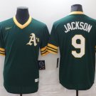 Men's Oakland Athletics #9 Jackson Green Game Baseball Jersey