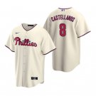 Philadelphia Phillies #8 Nick Castellanos Cream Cool Base Stitched Baseball Jersey