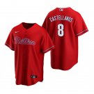 Philadelphia Phillies #8 Nick Castellanos Red Cool Base Stitched Baseball Jersey