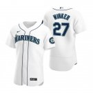 Men's Seattle Mariners #27 Jesse Winker White Flex Base Stitched Baseball Jersey