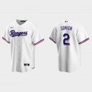 Texas Rangers #2 Marcus Semien White Cool Base Stitched Baseball Jersey