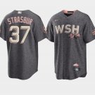 Washington Nationals #37 Stephen Strasburg Grey City Connect Cherry Blossom Stitched Baseball Jersey