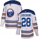 Men's Buffalo Sabres #28 Zemgus Girgensons White Authentic Winter Classic Stitched Hockey Jersey