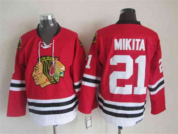 Stan Mikita #21 Chicago Blackhawks Vintage CCM Jersey Size 54