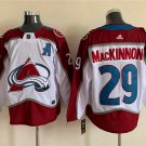 Men's Colorado Avalanche #29 Nathan MacKinnon With A Ptach White Stitched Jersey