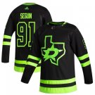 Men's Dallas Stars #91 Tyler Seguin Black 2020-21 Reverse Retro Alternate Hockey Jersey