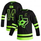 Men's Dallas Stars #14 Jamie Benn Black 2020-21 Reverse Retro Alternate Hockey Jersey