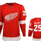 Men's Red Wings #25 Darren McCarty Red Home Authentic Stitched Hockey Jersey