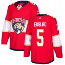 Men's Florida Panthers #5 Aaron Ekblad Red Home Authentic Stitched Hockey Jersey