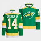 Men's Minnesota Wild #14 Joel Eriksson Ek Green Reverse Retro 2.0 Stitched Hockey Jersey
