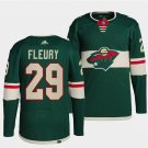 Men's Minnesota Wild #29 Marc-Andre Fleury Green Stitched Hockey Jersey