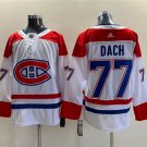 Men's Montreal Canadiens #77 Kirby Dach White Stitched Hockey Jersey