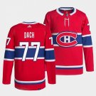 Men's Montreal Canadiens #77 Kirby Dach Red Stitched Hockey Jersey