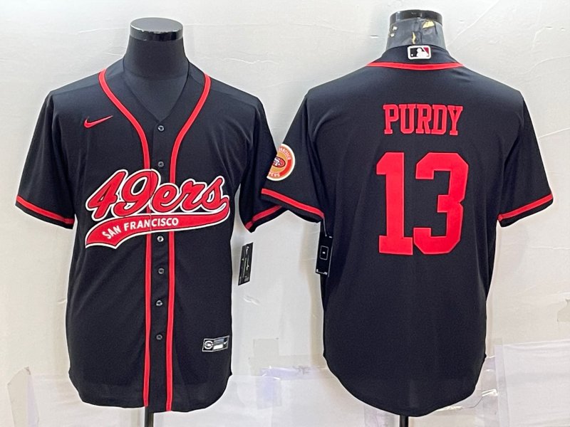 San Francisco 49ers #13 Brock Purdy Vapor Black Jersey.