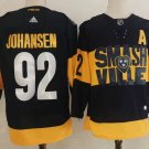 Men's Nashville Predators #92 Ryan Johansen Black 2022 Stadium Series Stitched Hockey Jersey