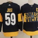Men's Nashville Predators #59 Roman Josi Black 2022 Stadium Series Stitched Hockey Jersey