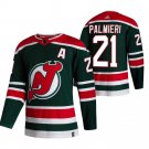 New Jersey Devils #21 Kyle Palmieri  Green Men's 2020-21 Reverse Retro Alternate Hockey Jersey