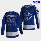 Toronto Maple Leafs #24 Wayne Simmonds 2021 Reverse Retro Blue Special Edition Authentic Jersey