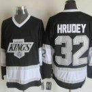 Men's Los Angeles Kings #32 Kelly Hrudey 1992-93 Black CCM Vintage Throwback Jersey