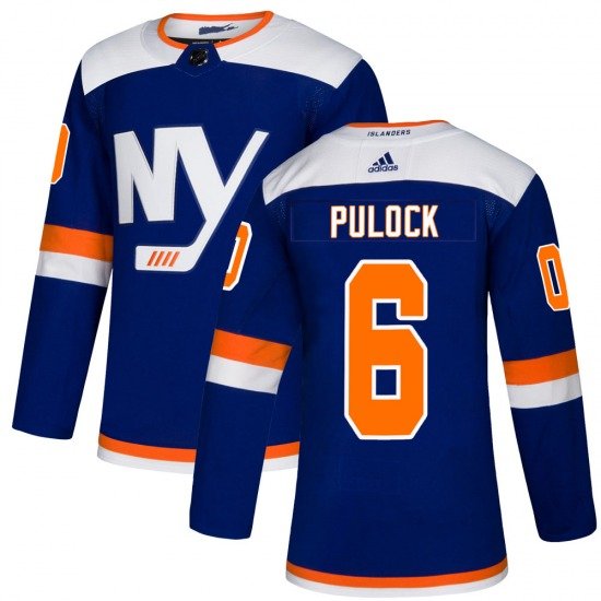 New York Islanders #6 Ryan Pulock Blue Alternate Authentic Stitched Hockey Jersey