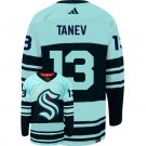 Men's Seattle Kraken #13 Brandon Tanev Ice Blue 2022-23 Reverse Retro Stitched HockeyJersey