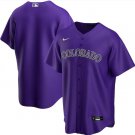 Colorado Rockies Blank Purple Stitched Baseball Jersey