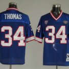 Men's Buffalo Bills Customized Blue Mitchell & Ness Throwback Stitched Jersey