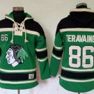 Chicago Blackhawks #86 Teuvo Teravainen Green St. Patrick's Day McNary Lace Hoodie Stitched Jersey